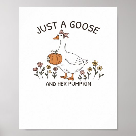 Nur eine Gans und ihr Pumpkin Classic T - Shirt Poster (Vorne)
