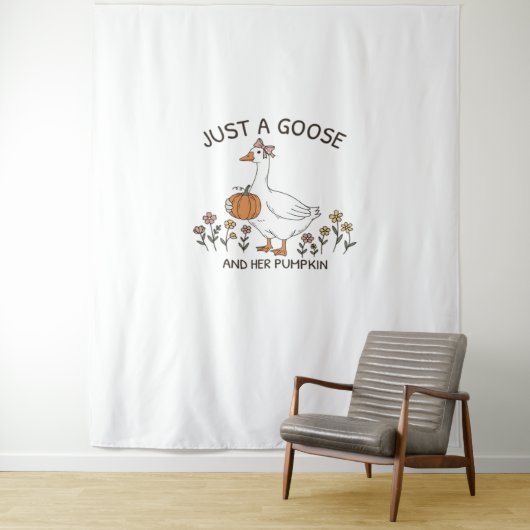 Nur eine Gans und ihr Pumpkin Classic T - Shirt Wandteppich (Beispiel)