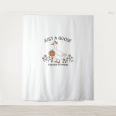 Nur eine Gans und ihr Pumpkin Classic T - Shirt Wandteppich (Vorderseite)