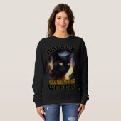 Nur eine Girl Cat Sweatshirt (Vorne ganz)