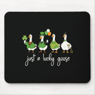 Nur eine glückliche Gans Leprechaun Irisch Lustig Mousepad