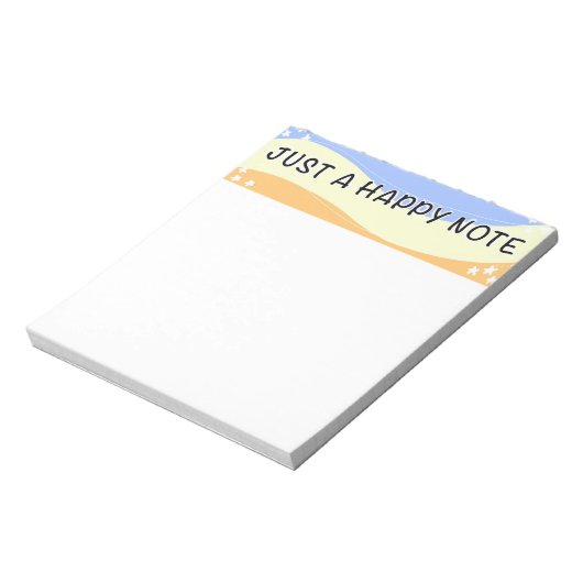 Nur eine glückliche Note - Notizblock (Rotiert)