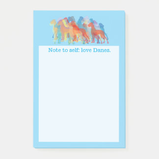 Nur eine Great Dane Erinnerung. Post-it Klebezettel