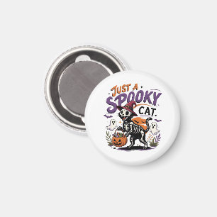 Nur eine gruselige Halloween-Katze Magnet