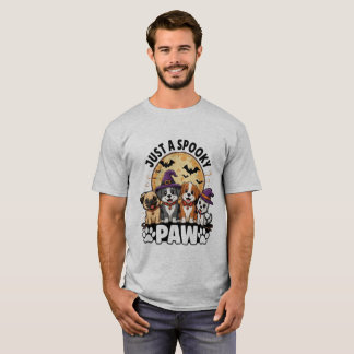 Nur eine gruselige Pfote | Süße Halloween-Hunde T-Shirt