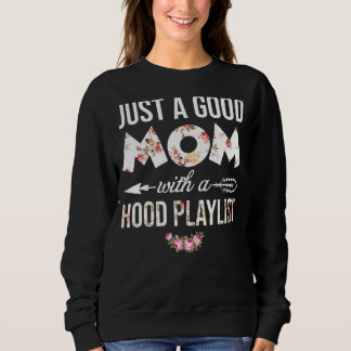 Nur eine gute Mama mit einer Blume für die Hood-Pl Sweatshirt