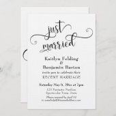 Nur eine Hochzeitsempfehlung mit verheirateter Typ Einladung (Vorne/Hinten)