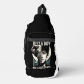 Nur eine junge Liebe für Elefanten Crossbody Bag (Vorderseite)