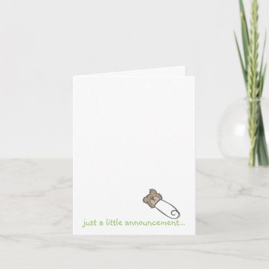 nur eine kleine Ankündigung... Ankündigung (Vorderseite)