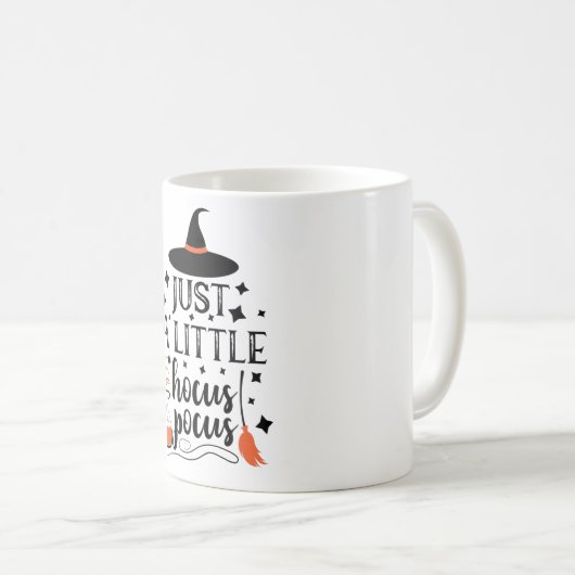 Nur eine kleine Hocus Pocus Halloween Hexe Kaffeetasse (VorderseiteRechts)