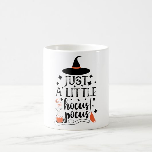 Nur eine kleine Hocus Pocus Halloween Hexe Kaffeetasse (Mittel)