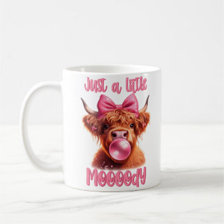 Nur eine kleine Moody Highland Kuh Kaffeetasse