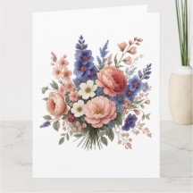 Nur eine kleine Notiz Elegante Blumen-Grußkarte