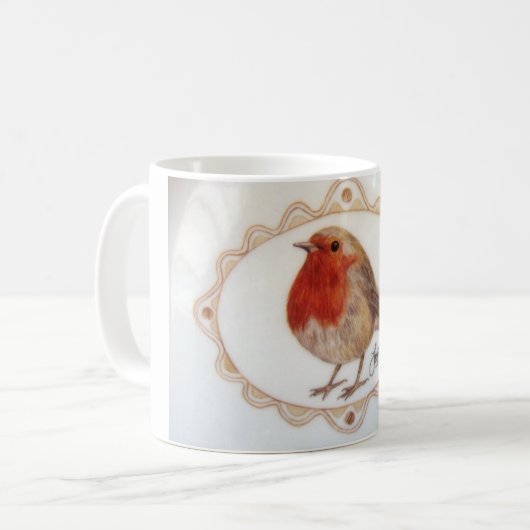 Nur eine kleine Robin RedBrust Kaffeetasse (Vorderseite Links)