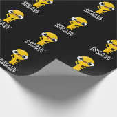 Nur eine kleine Türklinke Funny Dorky Key Pun Dark Geschenkpapier (Ecke)