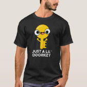 Nur eine kleine Türklinke Funny Dorky Key Pun Dark T-Shirt (Vorderseite)