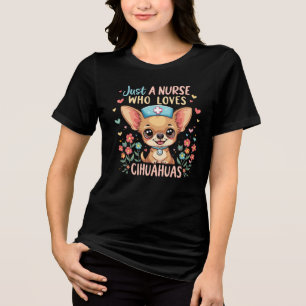 NUR EINE KRANKENKASSE, DIE CHIHUAHUAS LIEBE Tri-Blend SHIRT