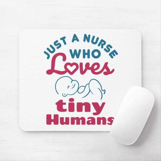 Nur eine Krankenschwester, die winzige menschliche Mousepad (Mit Mouse)