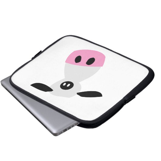 Nur eine Kuh Laptopschutzhülle (Vorne Knopf)