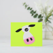 Nur eine Kuh Postkarte (Stehend Vorderseite)