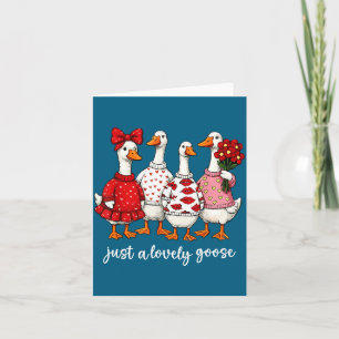 Nur eine liebe Gans Niedliche alberne Gans Valenti Karte
