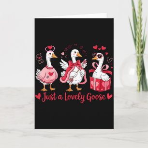 Nur eine liebe Gans Niedliche alberne Gans Valenti Karte