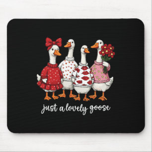 Nur eine liebe Gans Süße alberne Gans Valentinstag Mousepad