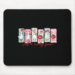 Nur eine liebe Gans Süße rosa alberne Gans Valenti Mousepad