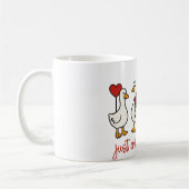 Nur eine Liebenswerte Gans Süße Gans Kaffeetasse (Links)