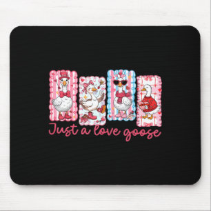 Nur eine Liebesgans Niedliche Valentinsgans Kokett Mousepad