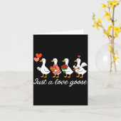 Nur eine Liebesgans Valentinsenten Dummgans Valen Karte (Gelbe Blume)