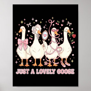 Nur eine liebevolle Gans Fancy Gänse Schleifen Per Poster
