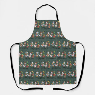 Nur eine lustige Gans Patchwork Weihnachten Ente L Schürze