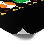 Nur eine lustige Goose Xmas Funny Santa Goose Chri Poster (Ecke)