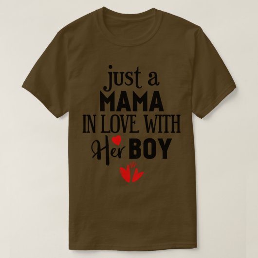 Nur eine Mama in Liebe mit ihren Jungs T-Shirt (Design vorne)