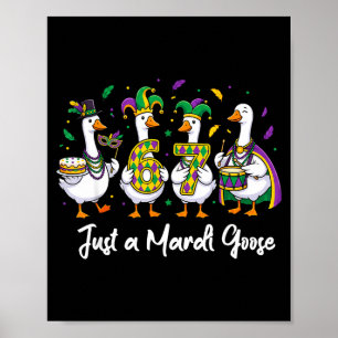 Nur eine Mardi-Gans Lustiger Narr Entensquad Karne Poster