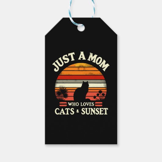 Nur eine Mutter, die Katzen Liebe Geschenkanhänger (Vorderseite)