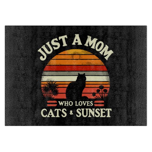Nur eine Mutter, die Katzen Liebe Schneidebrett (Vorderseite)
