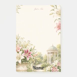 Nur eine Notiz Elegante Lilien-Gartenlaube