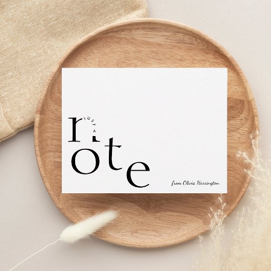 Nur eine Notiz in Motion mit Skriptnamen spielen Mitteilungskarte