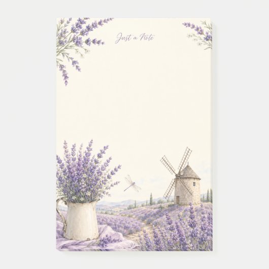 Nur eine Notiz Provence Lavendel Windmühle (Vorderseite)