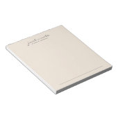 Nur eine Notiz Warm Peach Script Notizblock (angewinkelt)
