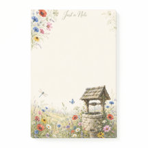 Nur eine Notiz Wildblumen-Wunschbrunnen-Post-it®-N