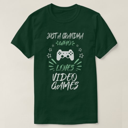 Nur eine Oma, die Videospiele Liebe  T-Shirt (Design vorne)
