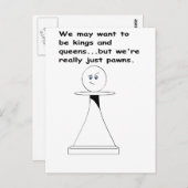 Nur eine Pawn Postkarte (Vorne/Hinten)