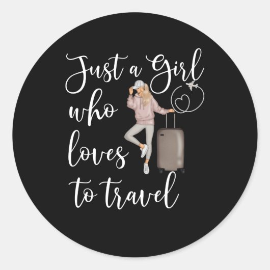 Nur eine Person, die Lieben für Reisen Nomad Runder Aufkleber (Vorderseite)