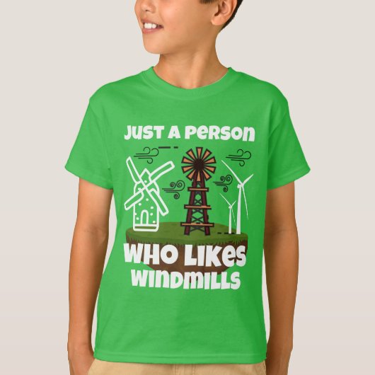 Nur eine Person, die Windmühlen T - Shirt mag (Vorderseite)