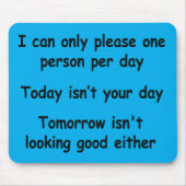 Nur eine Person Mousepad (Vorne)