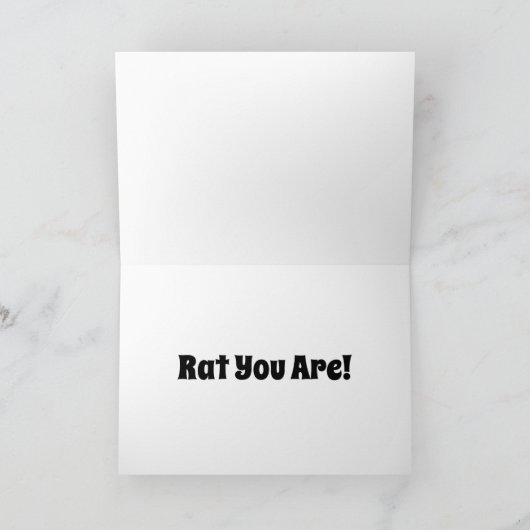 Nur eine Ratte Karte (Innenseite)