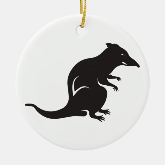 Nur eine Ratte Keramik Ornament (Vorne)